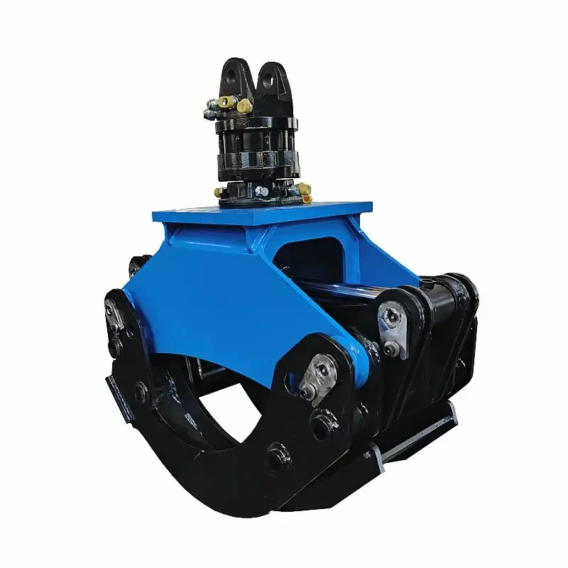 4-30 ton excavator hydraulic rotary log grab with wood rotary characteristic pump as the core component