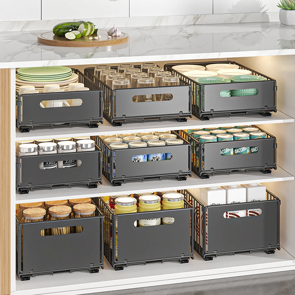 주방 주최자 캐비닛 주최자 슬라이드 서랍 보관함 조미료 병 향신료 보관함 주방 보관함