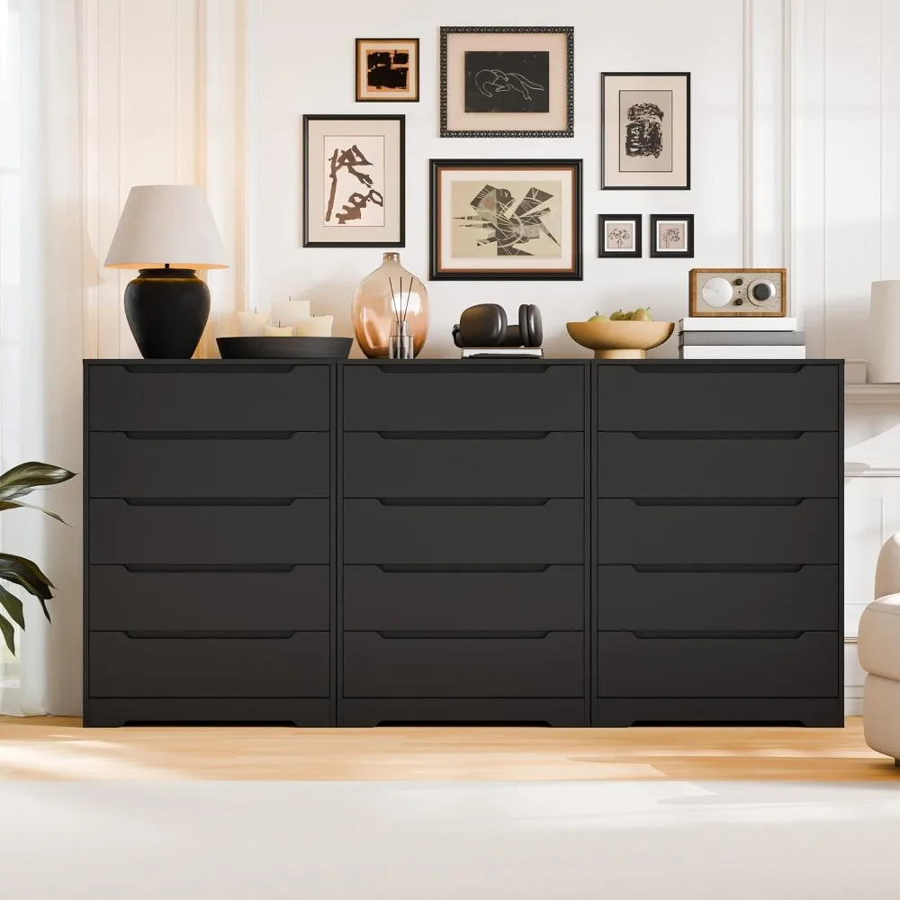 خزانة تخزين ذات 5 أدراج، خزانة ذات أدراج حديثة، طاولة تزيين كبيرة، خزانة تخزين خشبية مزخرفة طويلة