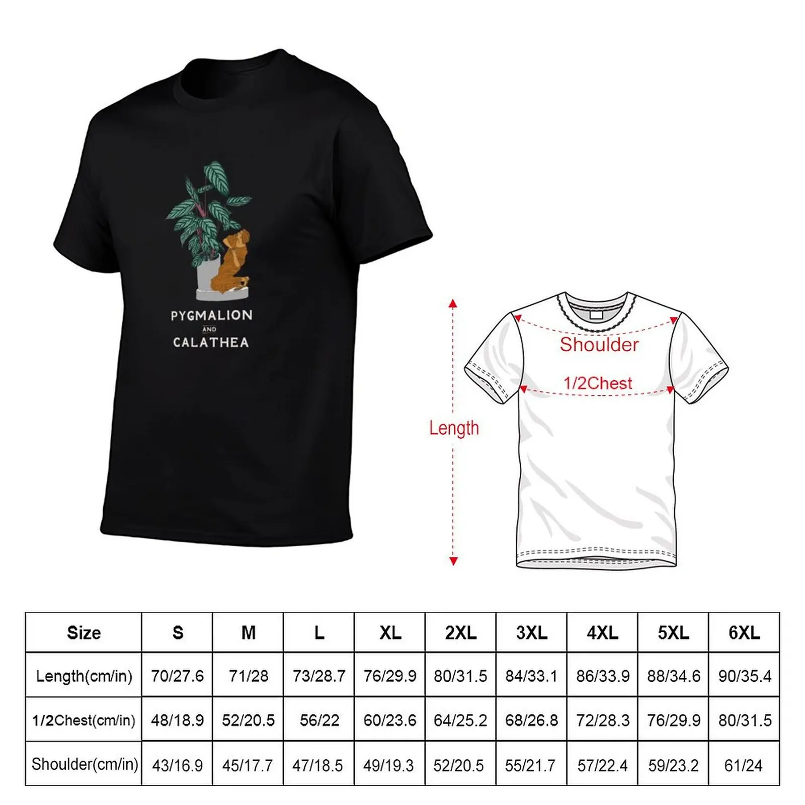 Pygmalion & Calathea T-Shirt sublime customs man t shirt mens graphic t-shirts anime