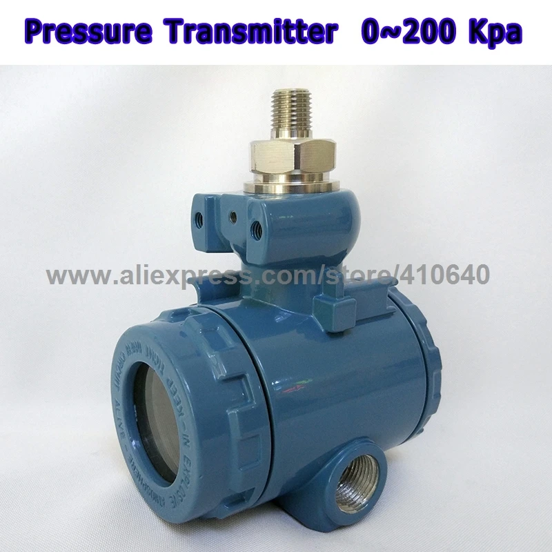 Pressure Transducer WITH LCD DISPLAY 200kPa Range RS485 MODBUS Output 24VDC Voltage 1/4' NPT THREAD 3 Pieces Per Lot