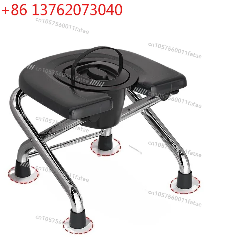Stainless Steel Bathroom Squat Toilet Stool Foldable Toilet Chair for The Elderly and Pregnant Women Toilet