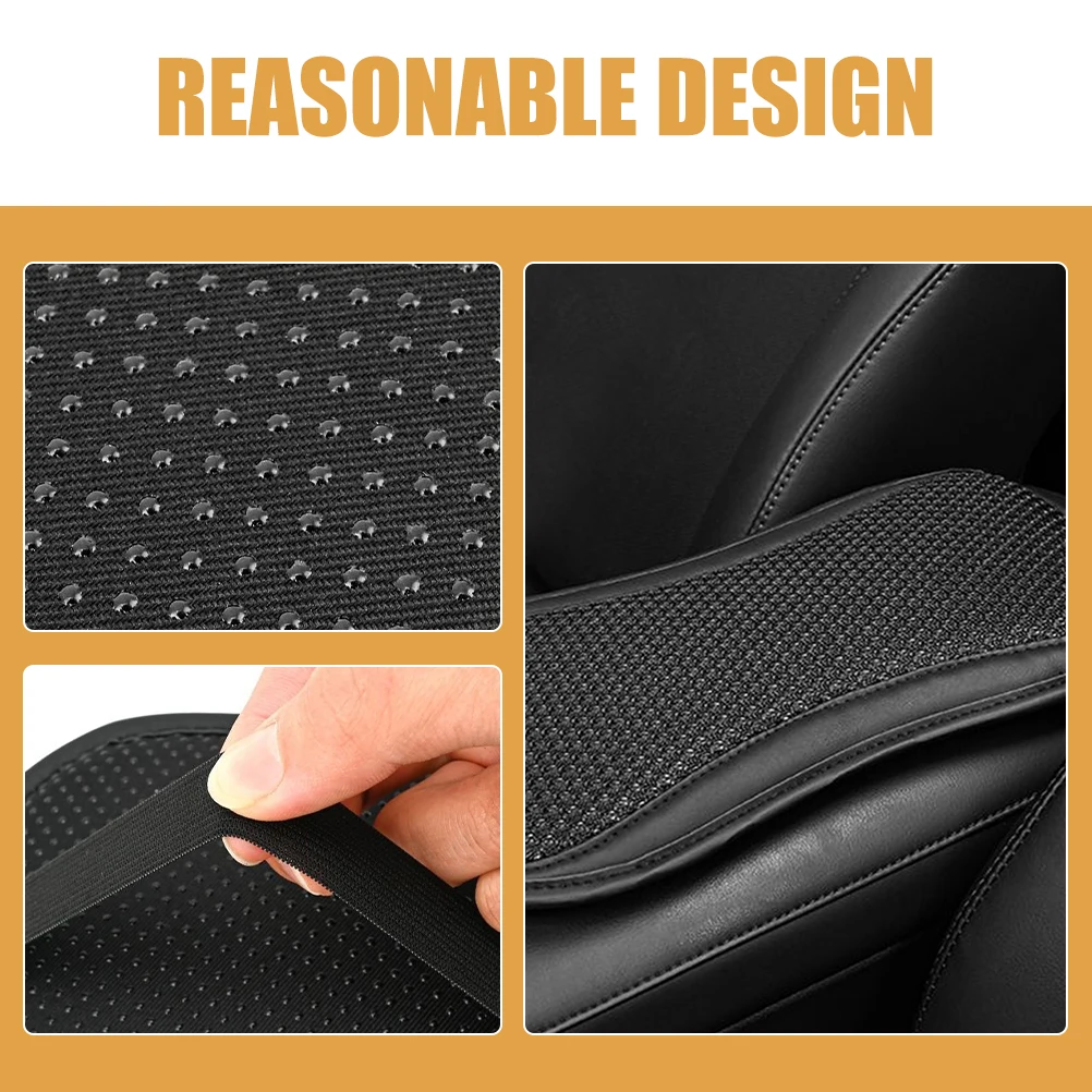 

Ice Silk Car Console Cushion Cover Black Mesh Car Console Cushion Pad Center Box Mat Auto Interior Accessories