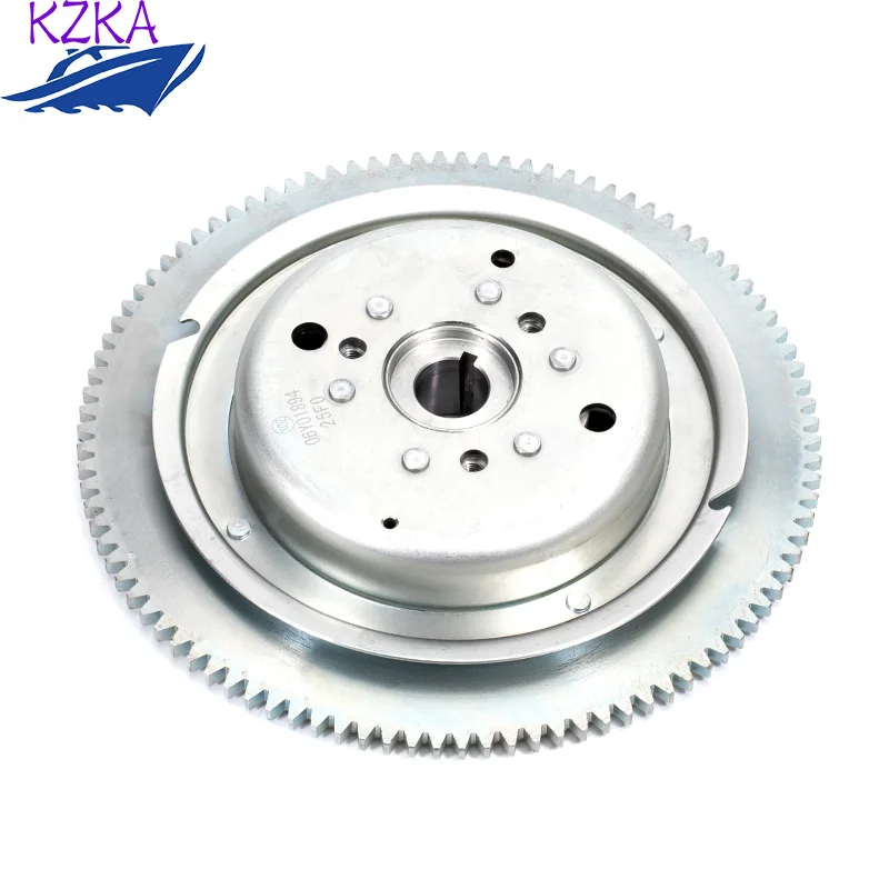 6F5-85550 Electrical Rotor Assy Flywheel For Yamaha Boat Motor 2T 40HP 40G Parsun T36-04000500W 6F5-85550-F2 6F6-85550 Replaces