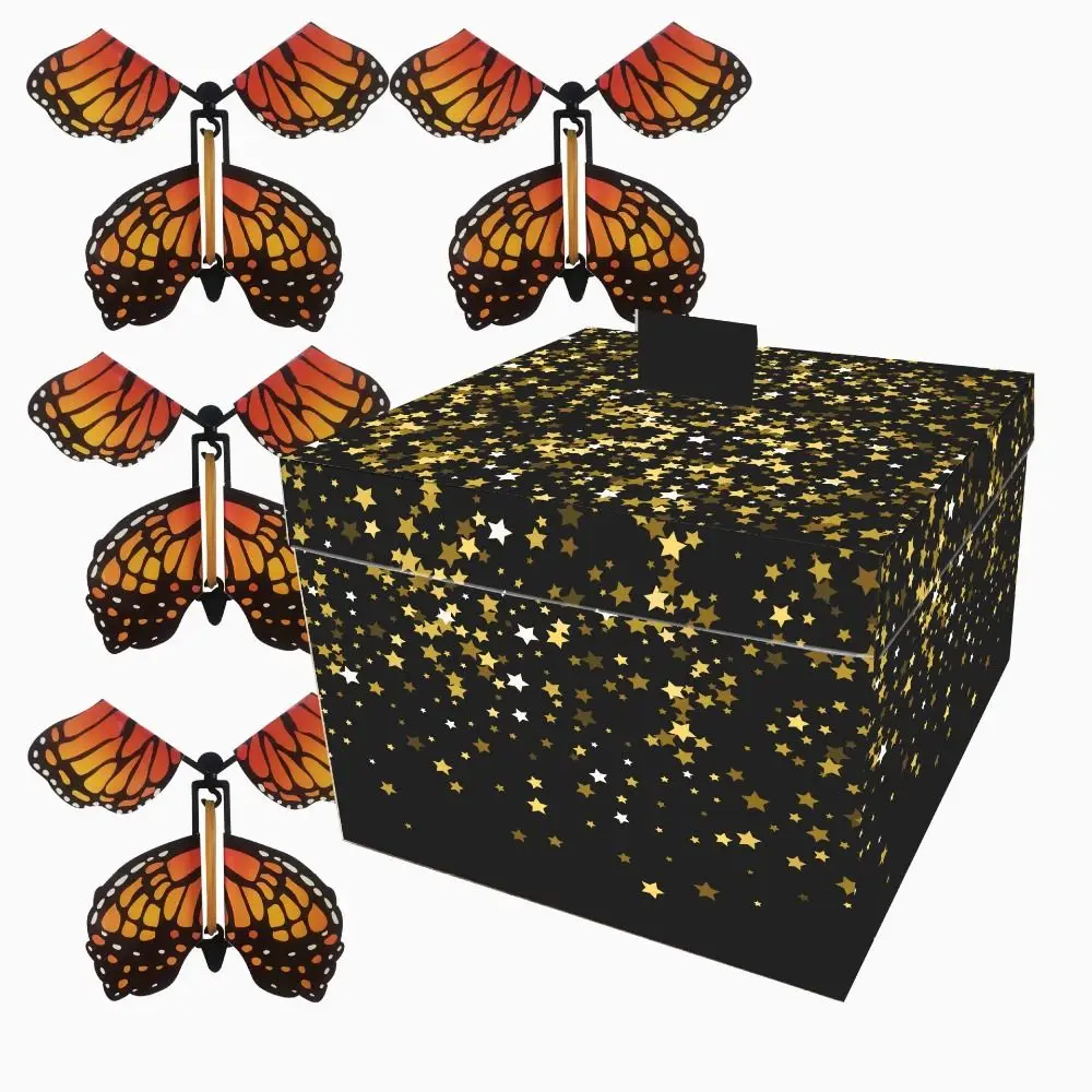 

Anniversary Surprise Flying Butterfly Box Party Decorations Pop Up Explosion Creative Bounce Box Surprise Jumping Box