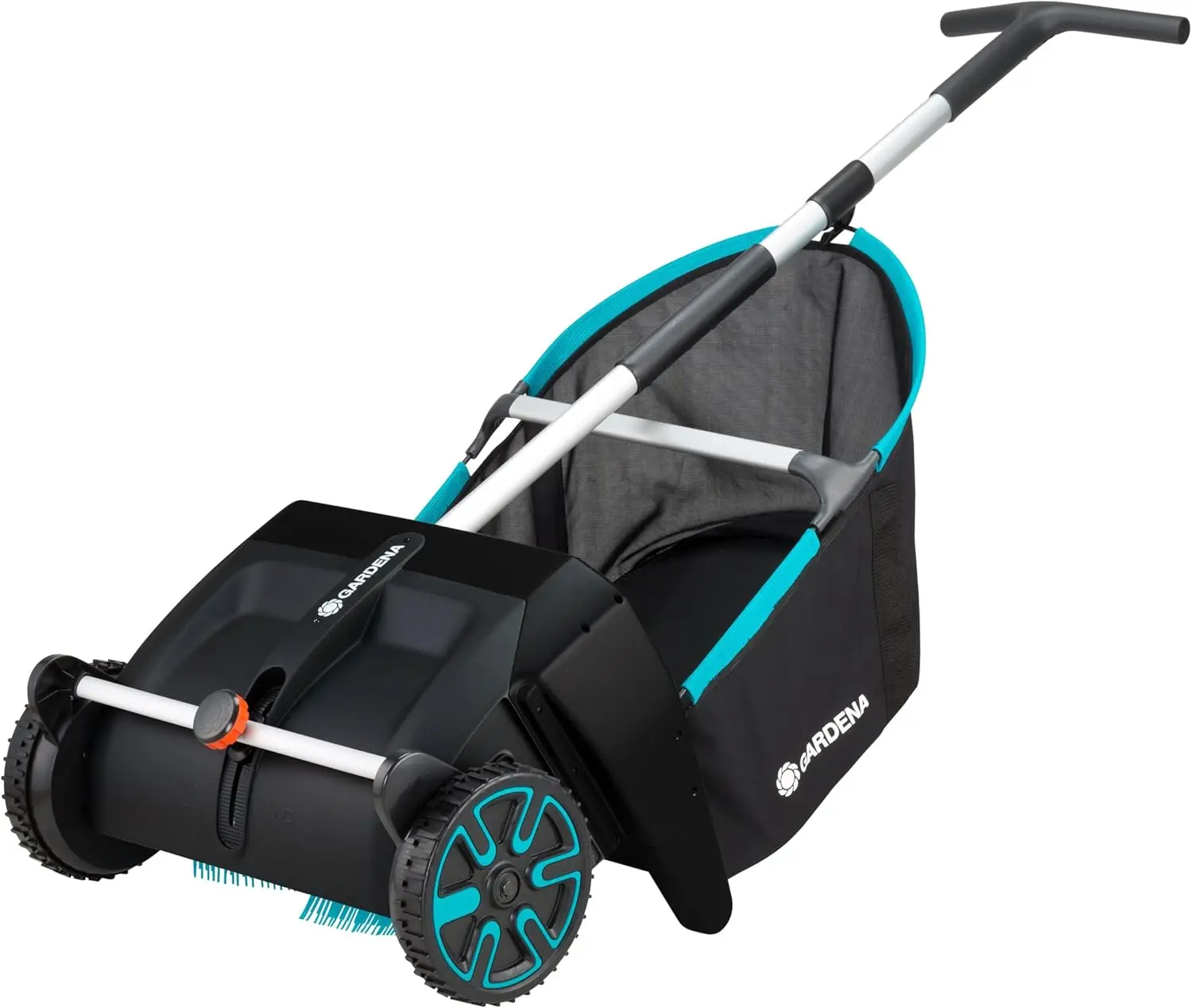

(03565) Lawn and Leaf Collector, Durable and Easy to Manuever Push Lawn and Leaf Sweeper with Large Capacity 3.2 cu. ft. Mesh
