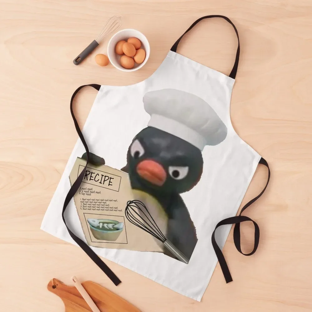 

Chef Pingu Apron Kitchenware For Home Accessories Woman Kitchens chef costume Apron