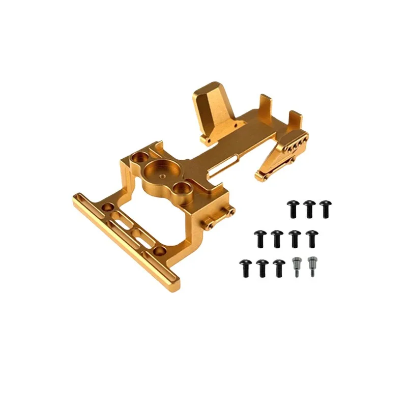 Fit For MJX 1/18 H18P RC Car Premium Replacement Parts, Durable Metal Upgrade Front Shock Mount And Stable Battery Compartment