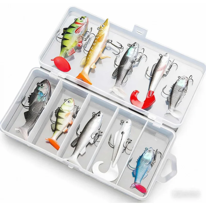 

Набор мягких силиконовых приманок Freshwater Bass Lure10Bionic с коробкой для рыбалки