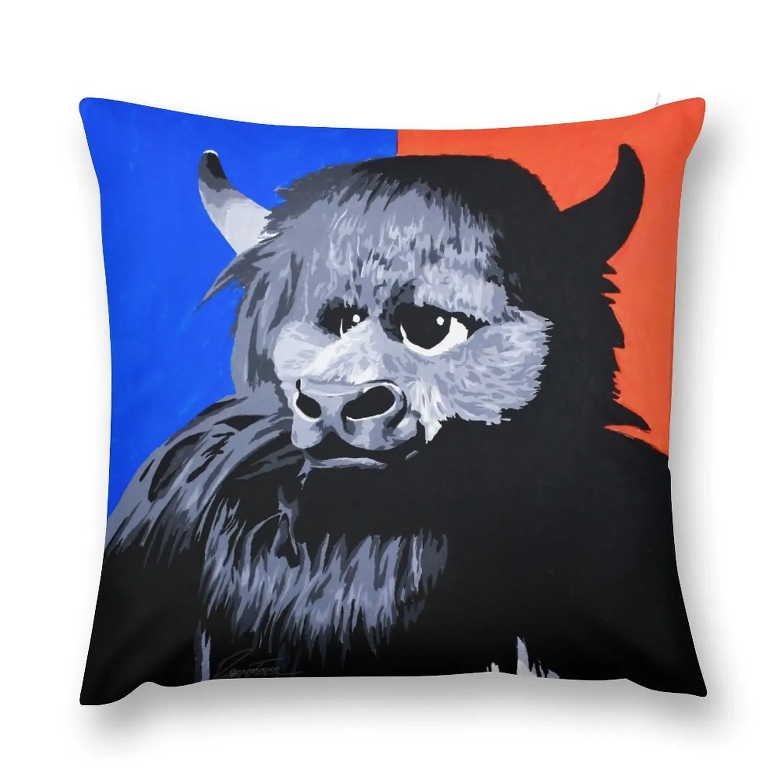 Rumble The Bison Throw Pillow christmas ornaments 2025 Christmas Covers pillow