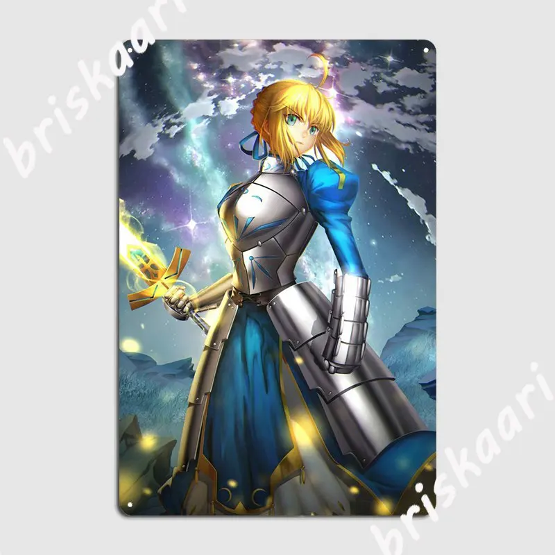 Saber By Zhang Ding Metal Plaque Poster Designing Wall Pub Club Bar Garage Decoration Tin Sign Posters