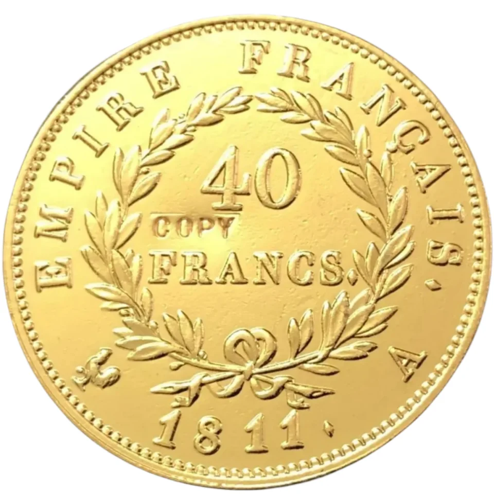 1811 France 40 Francs Copy Gold Coin