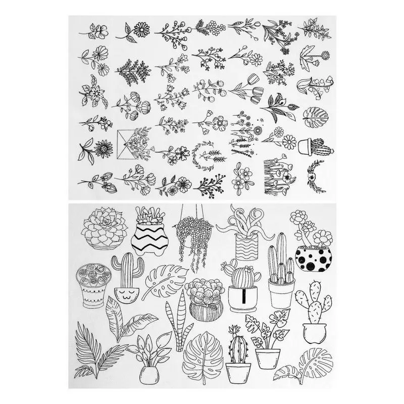 Water Soluble Embroidery Patterns Stick And Sew Embroidery Transfer Patterns Hand Embroidery Patterns Paper Supplies For Cotton