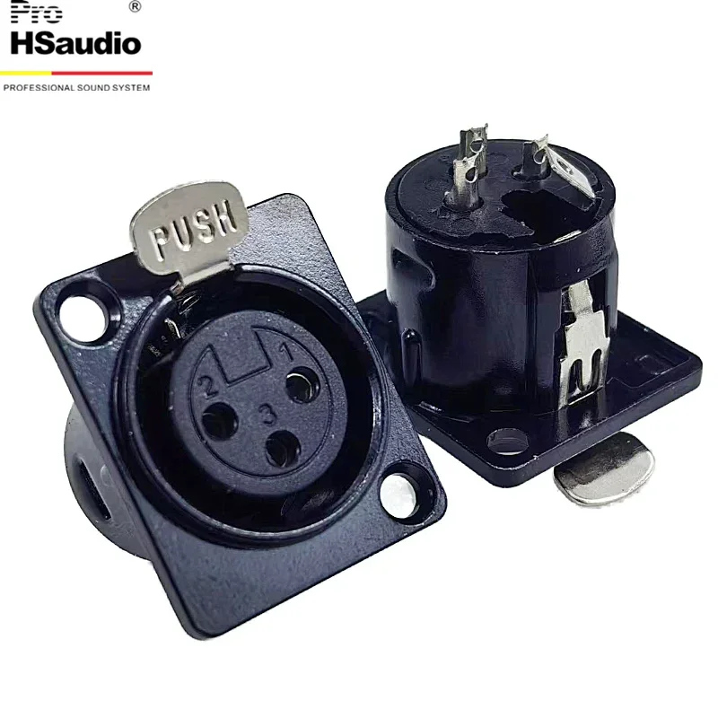 

Профессиональный комплект микшера аудиоразъема с 4-мя гнездами для микрофона ProHsAudio, металлический квадратный дизайн