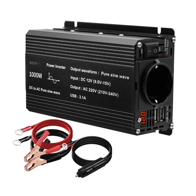 

Pure sine wave 350W1000W vehicle household switching power supply 12 turn 110-240V inverter