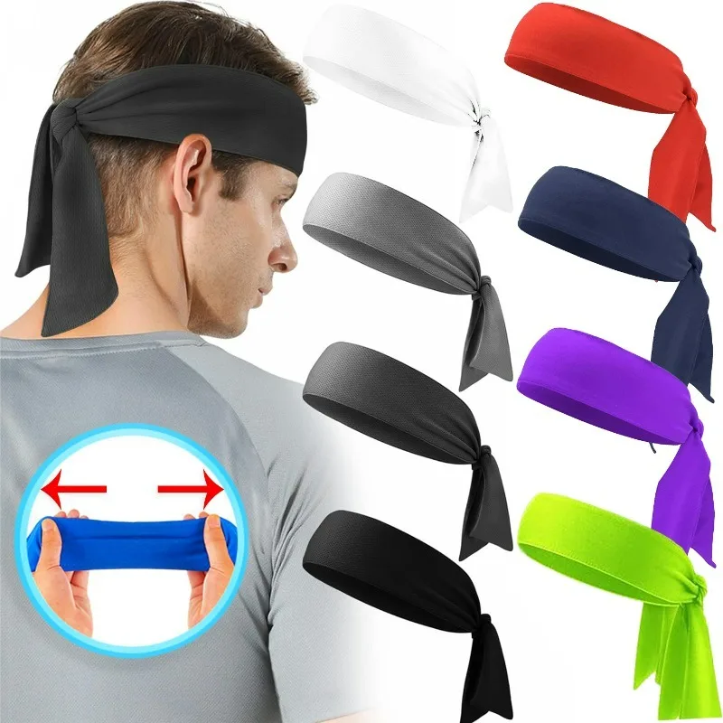 Running Tennis Hair Band Quick Drying Breathable Sweat Releasing High Elastic Headband Basketball Soft Colour Knotted Sweatband