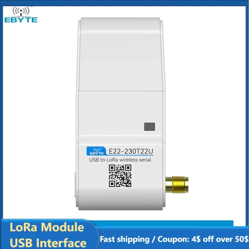 LoRa Module USB Interface 230/400/900MHz EBYTE E22-230/400/900T22U 22dBm With Antenna RSSI LBT 5KM DIP Module