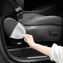 Adatto per Tesla Model 3/Y seat side anti kick pad, adesivo protettivo anti-passo, pad protettivo in pelle PU, 2 pezzi