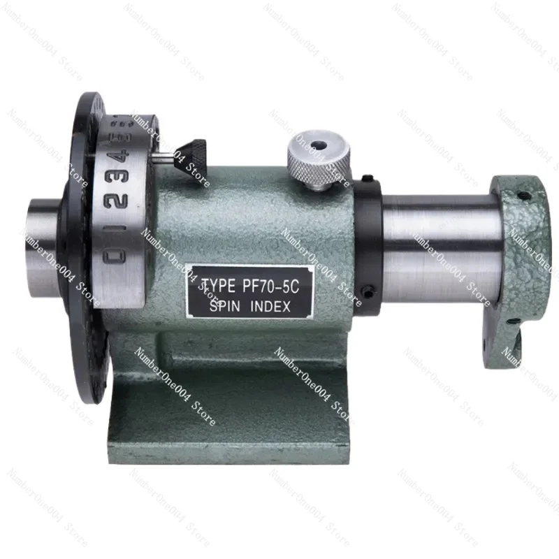 يمكن توصيل آلة الحفر والطحن السريعة برأس الفهرسة البسيطة PF70-5C مع ظرف #1