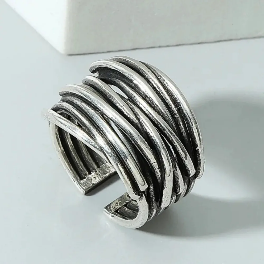 1 Piece Multi-layer Wrap Ring Party Personality Trend Style Retro Distressed Opening Wholesale