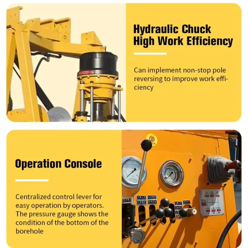 آلة الحفر الأساسية الجديدة المحمولة الهيدروليكية لاستكشاف التعدين الجيولوجية لحفر آبار المياه #4