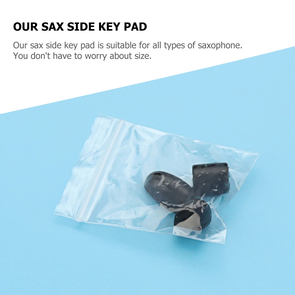 

3pcs Silicone Saxophone Side Key Pads Universal For Alto Tenor Soprano Replacement Cushion Wind Instruments Parts Accessory