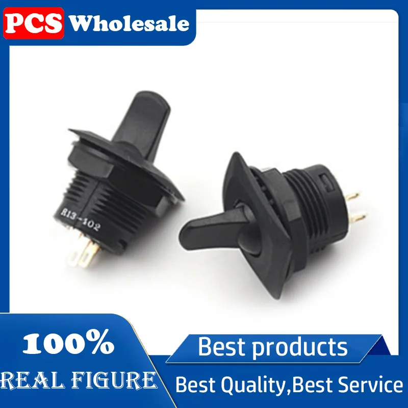 R13-402 ON-OFF 2Pin 2Position SPST Round Toggle Switch Panel Mount 3A 250V