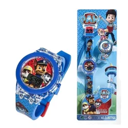 Neue Pfote Patrouille Spielzeug digitale Glow Watch Glow Cartoon Muster Zeituhr Pat Patrouille Spielzeug Kinder Geburtstags geschenk