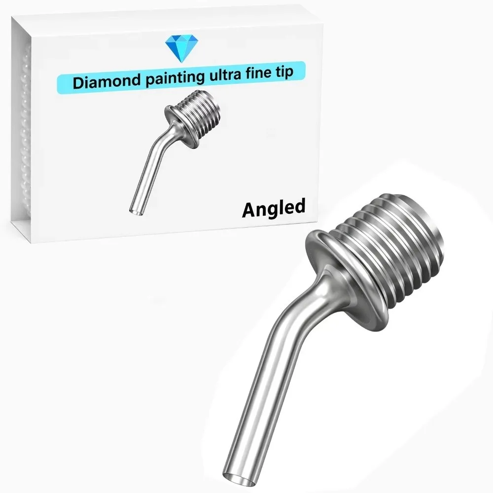 Metal Diamond Painting Pen Tip Ultra Fine Point Threaded Screw On Replacement Drill Head Thin Head Durable Diamond Art Tip