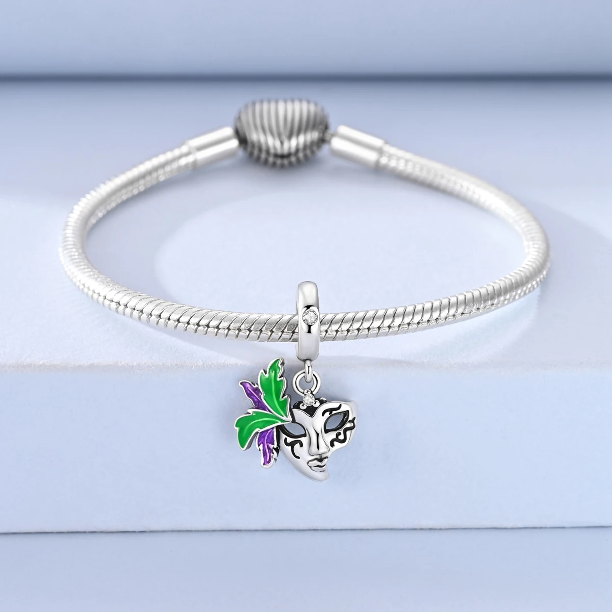 925 Sterling Silver Charms Clover Lamb Mask Eyeshadow Palette Pendant Beads For Woman Fit Bracelet Diy Jewelry