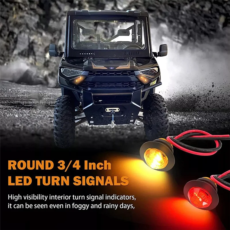 

Leading-Edge-Motorcycle Universal Rocker Switch Turn Signal Kit Horn Flasher Relay Kit For SXS UTV ATV Dirt Bike Polaris Kawasak