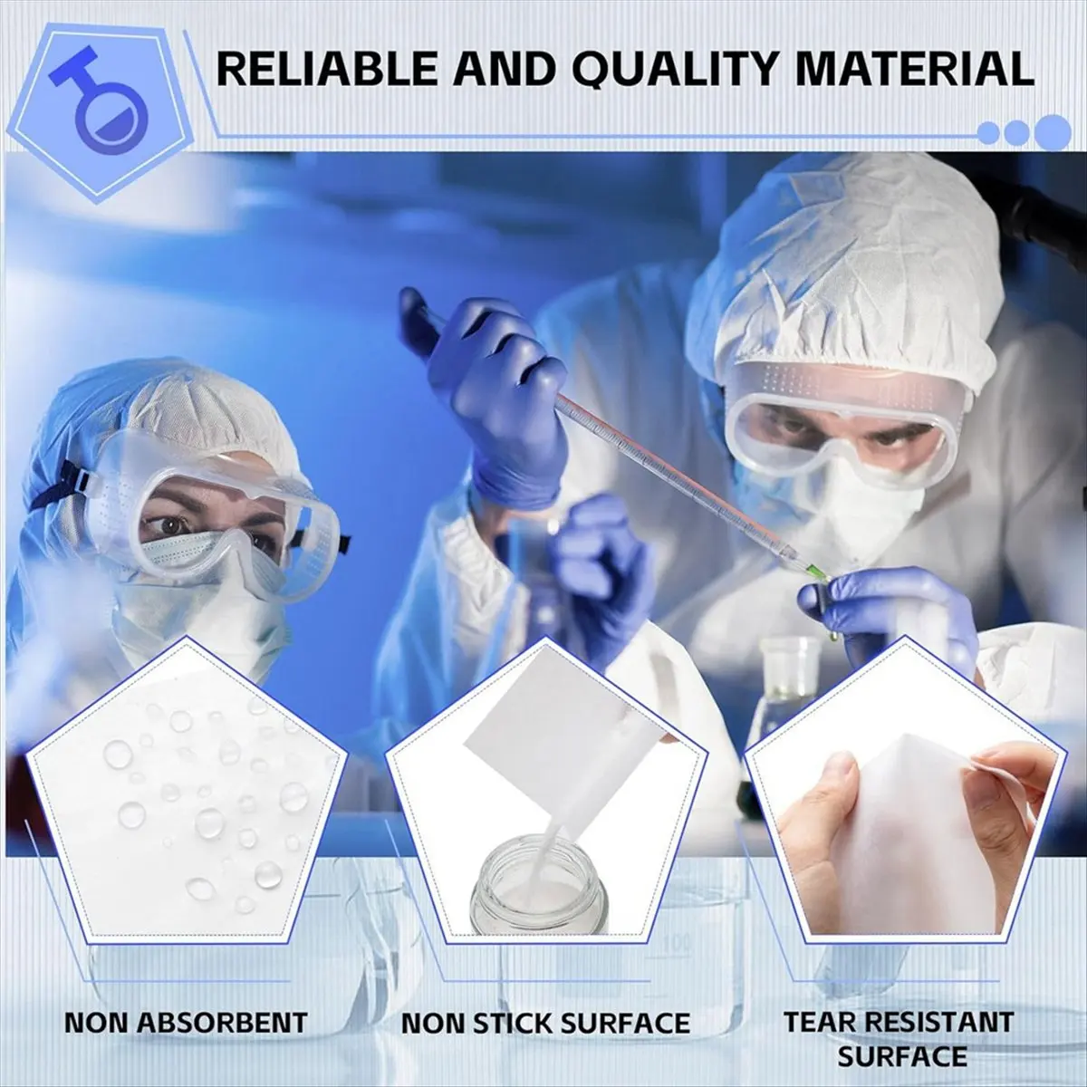 2000 Pcs Cellulose Weighing Paper Sheet Laboratory Sample Weighing Paper Weigh Papers, Nitrogen Free, 4 x 4 Inches-A49I