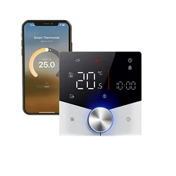 Qiumi Matter Heating Thermostat for Water / Floor heating Electric Water / Gas boiler Works with Alexa Google Home Homekit
