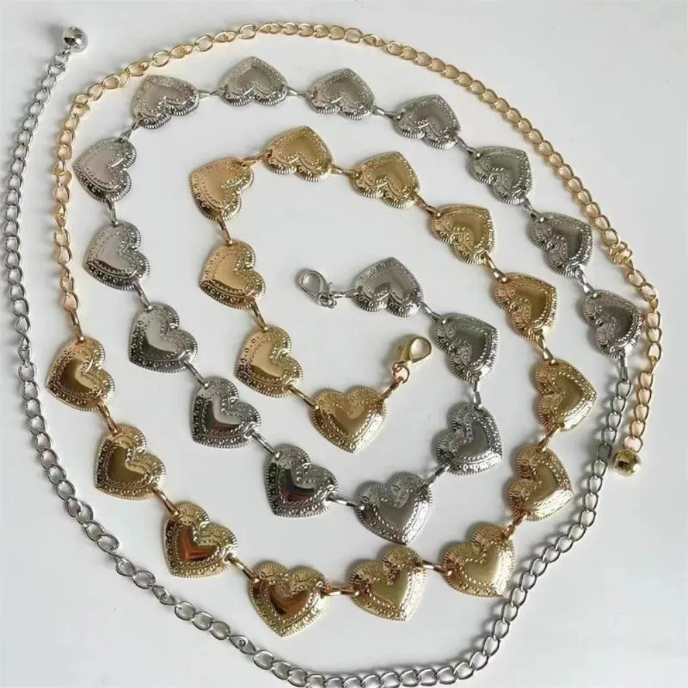 

Винтажный металлический женский пояс, украшения для тела, сплошной цвет, поясная цепочка с кисточками, регулируемый женский пояс для платья