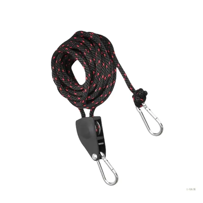 M5TC Tent Guy Rope with Pulley Quick Setups Outdoor Guy Line Reflective Camping Rope