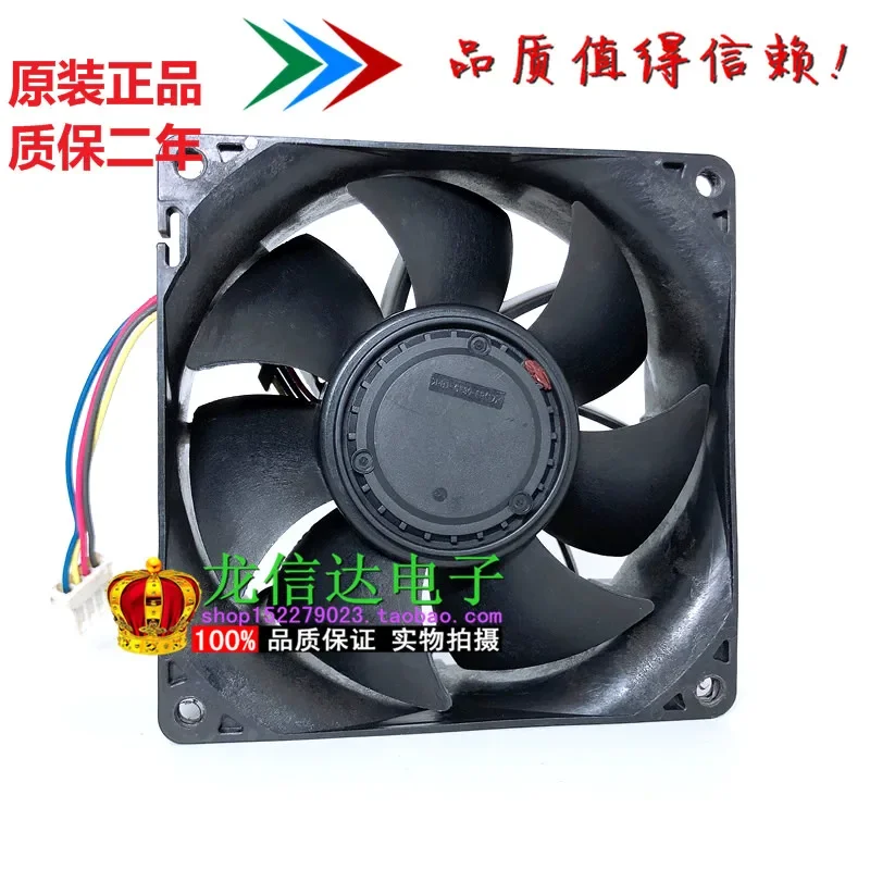 Nidec V92E12BGA7-57 T07A1 DC 12V 2.24A 90x90x38mm 4-Wire Server Cooling Fan