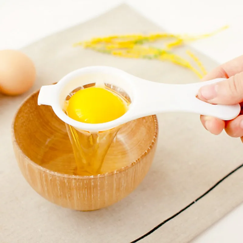 1PC Egg Yolk Separator Divider White Plastic Convenient Household Eggs Tool Cooking Baking Tool Kitchen Accessories Dropshipping