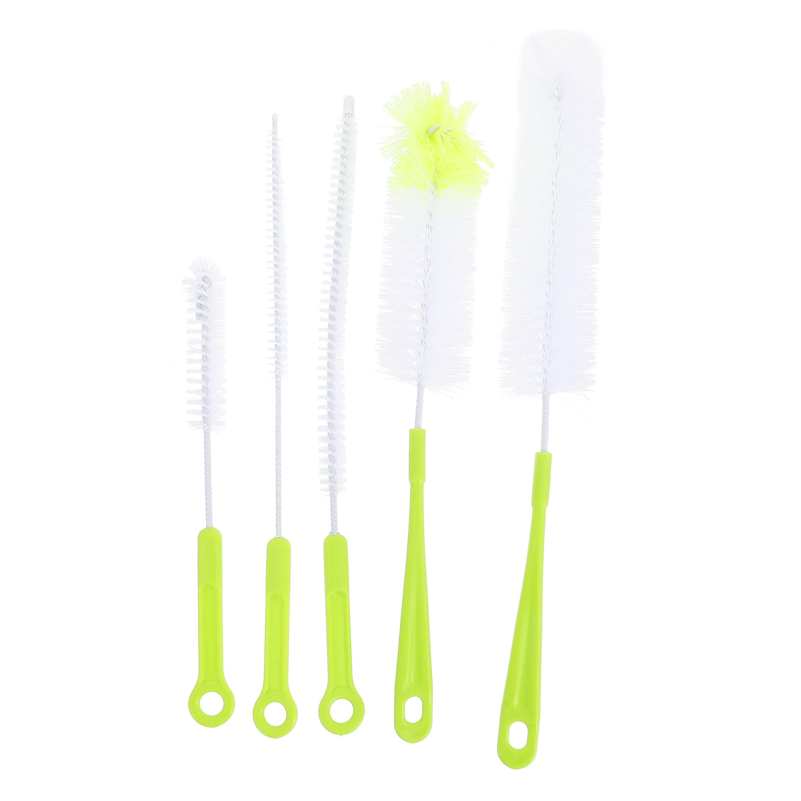 

5pcs Green Handle Bottle Washing Cleaner Brushes for Cleaning Milk Bottles Cups Kettles Glasses Baby Tools