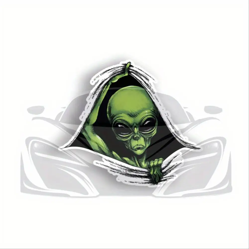 Spooky Peeking Character Vinyl Bumper Sticker Decal For Vehicles Walls Windows Waterproof Stickers For Decorating Car Windows Mo