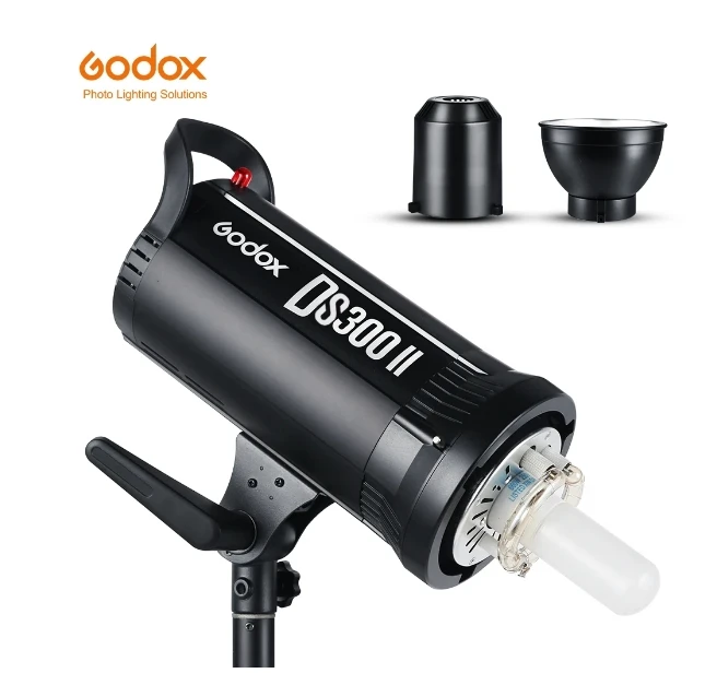 Godox-Lampe flash de studio DS300II, 300W, GN58, supports Bowens, photographie professionnelle