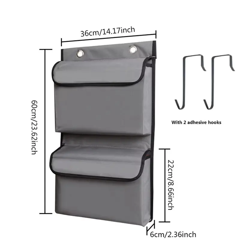 Stock Quantity 2X Waterproof Storage Hanging Bag, Bathroom And Bathroom Hanging Storage Bag Behind The Door, Wall Hanging