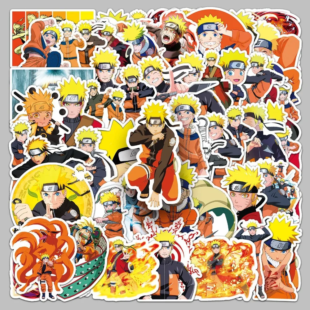 50 個アニメキャラクターうずまきナルト漫画落書きステッカースーツケース文具ラップトップコンピュータギター DIY 装飾デカール