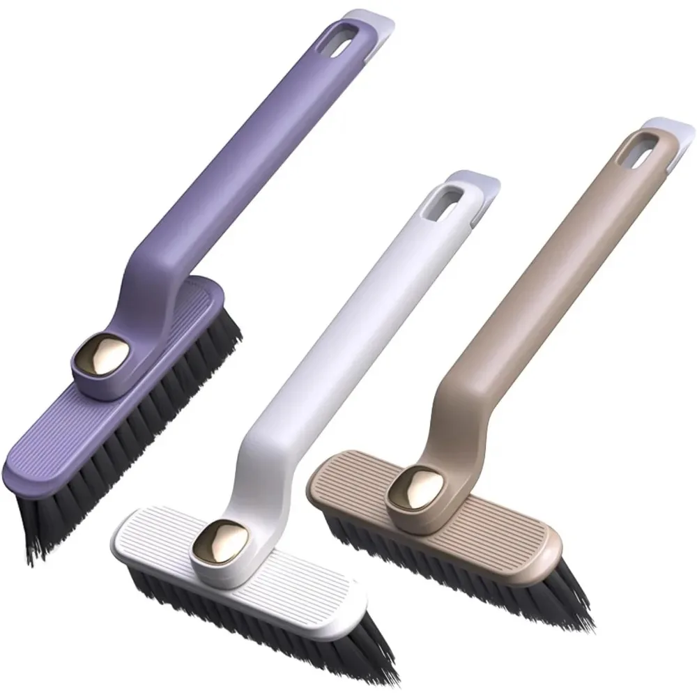 Tile Groove Door Window Gaps Cleaning Brush Crevice Cleaning Brush Multi-function Hard Bristle Long Handle 360° Rotating