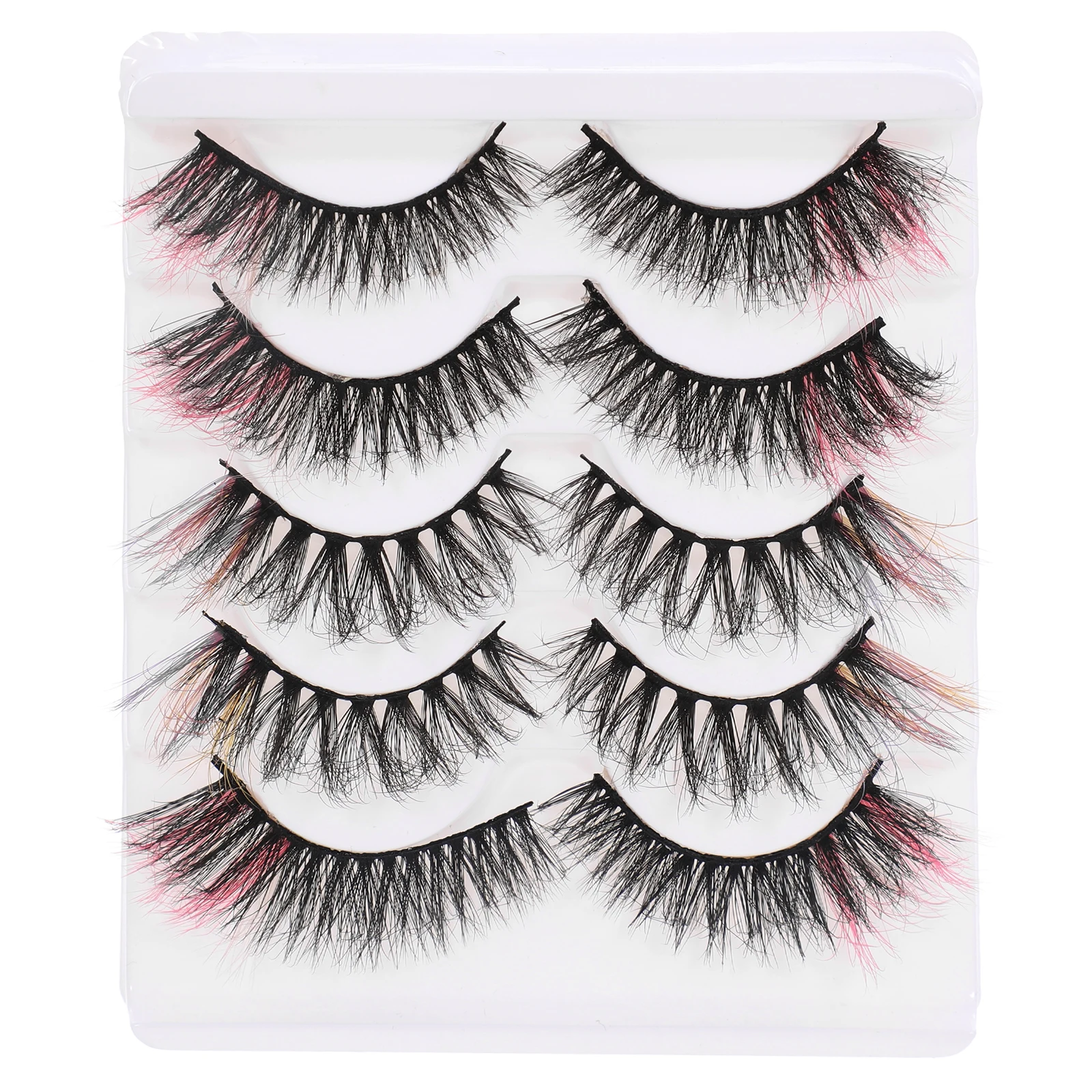 

Colored False Eyelashes Fake Artificial Women Makeup Cosplay Party Halloween Prom lashes eyelashes