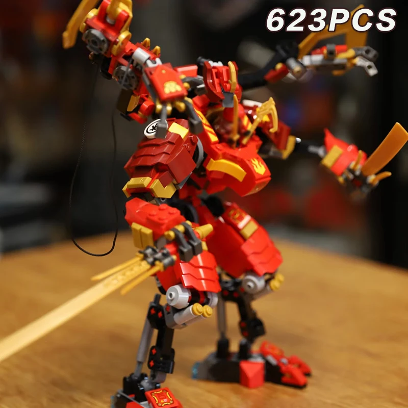 En stock, 623 Uds., bloques de construcción Kais, Robot Mech de escalada, modelo de Anime, ladrillo, juguete educativo para niños