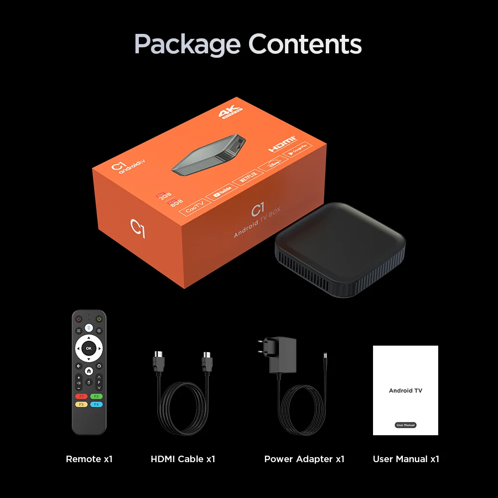 

ТВ-приставка Tanix C1 Smart TV Box H313 Quad Cores 2.4G 5G WIFI6, медиаплеер 4K HDR, Android 10, поддержка OTA, 2 ГБ ОЗУ, 8 ГБ ПЗУ