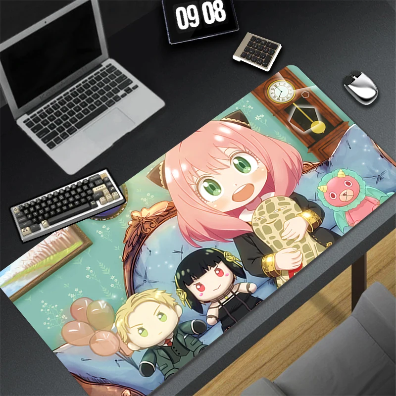 

Computer Game Mousepad Pad Rubber Mouse Mat Desk Gaming Non Slip Table Mat PC Gamer Cabinet S-spy X Family Mousepad Keyboard Pad