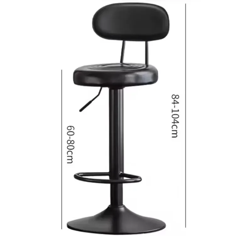 Chaises de Bar pivotantes en métal, comptoir nordique en cuir, ensemble de meubles, tabouret de cuisine de luxe moderne, chaises de Bar dorées pour Table de Bar