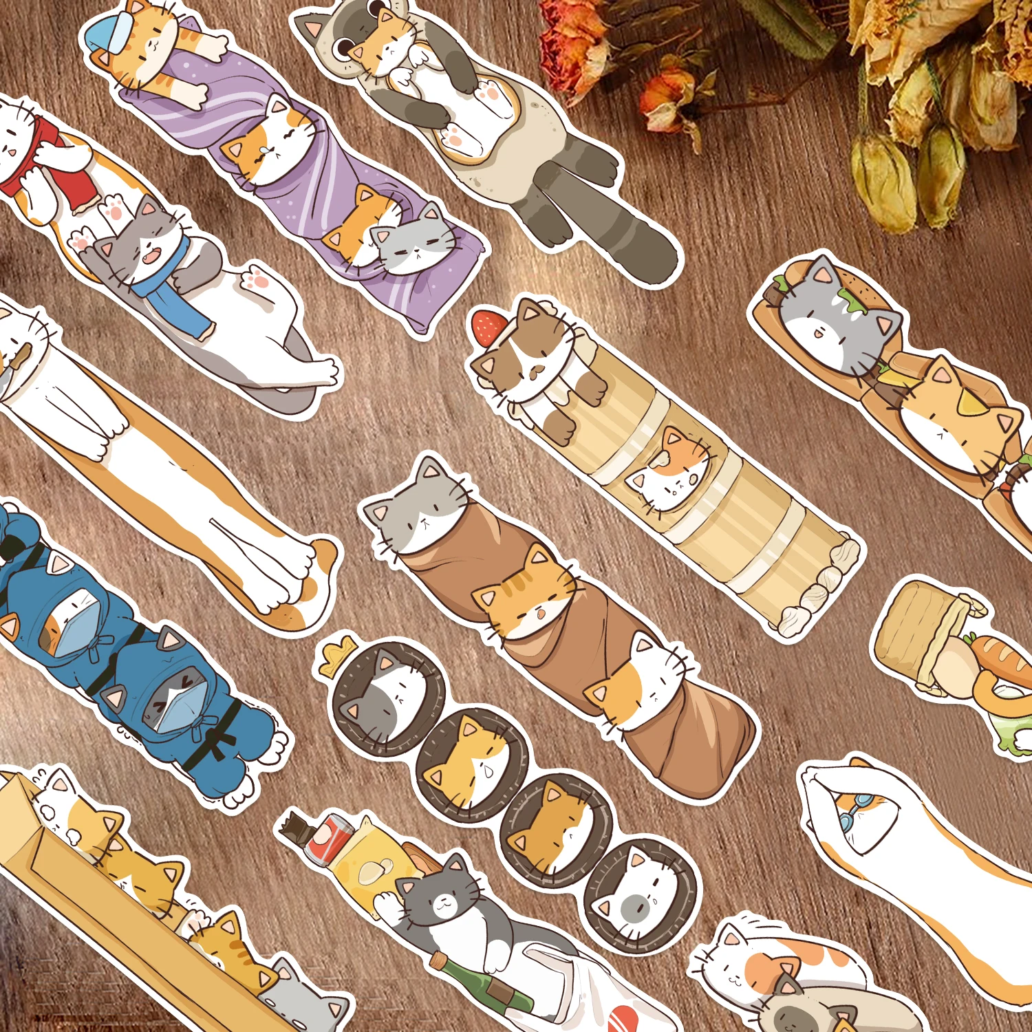 30PCS Cute Cat Book Lovers Animal Bookmark Page Markers Book Accessory Bookworm Essentials Literary Keepsake Reading Bookmarks