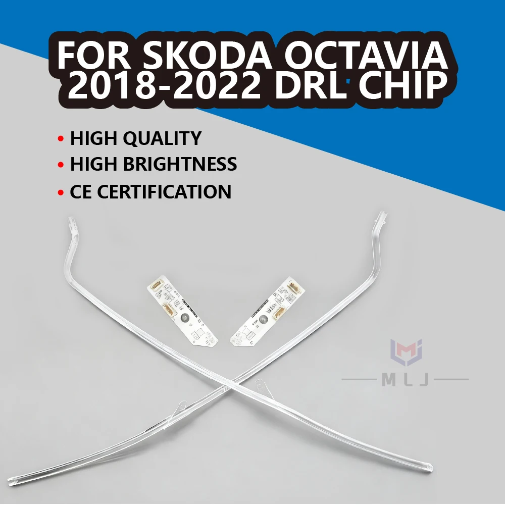 

For Skoda Octavia 2018-2022 DRL CHIP Turn Signal Module Boards White Light Ballast Strip Daytime Running Light Car Accessories